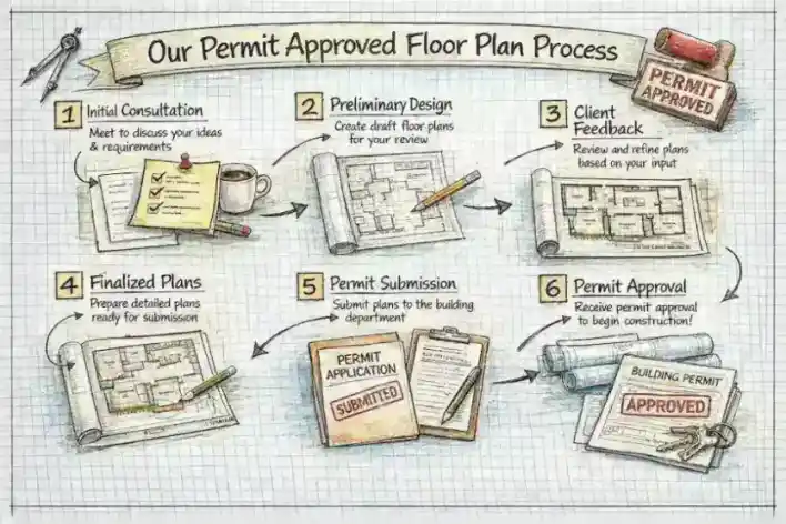 Our permit approved floor plan process