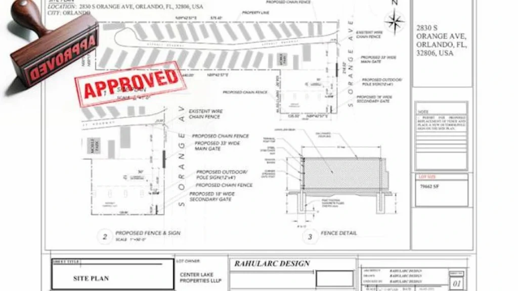 Orange County Orlando site plan requirements Florida