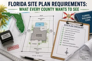Florida site plan requirements checklist for permit approval
