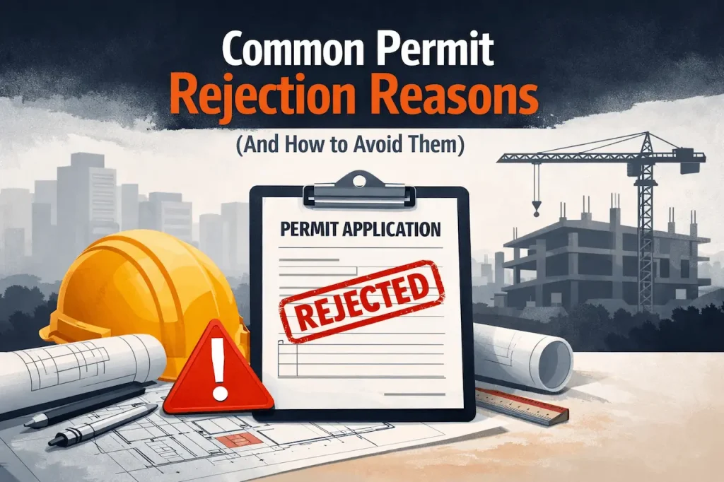 Florida permit rejected site plan showing common permit approval and site plan errors