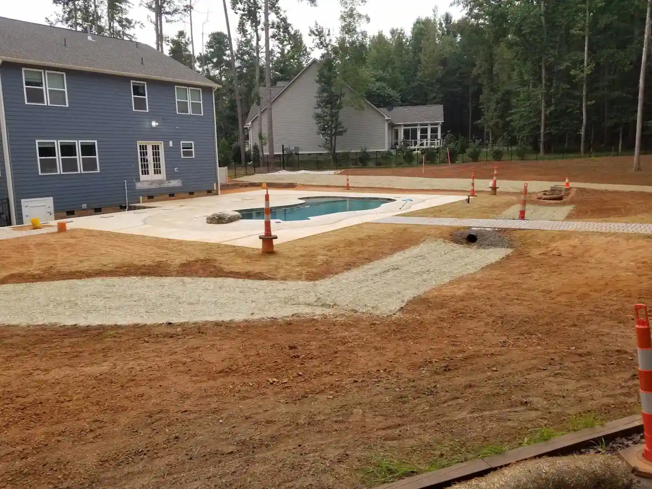 Florida grading drainage plan for residential and commercial construction permit approval