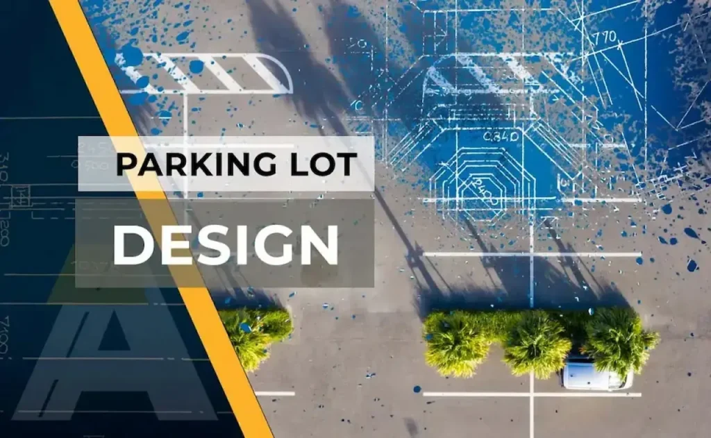 Commercial parking lot design plan prepared for Florida site plan approval.
