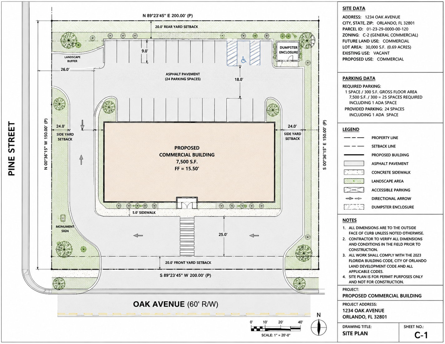 Commercial site plans — Lee County, Florida