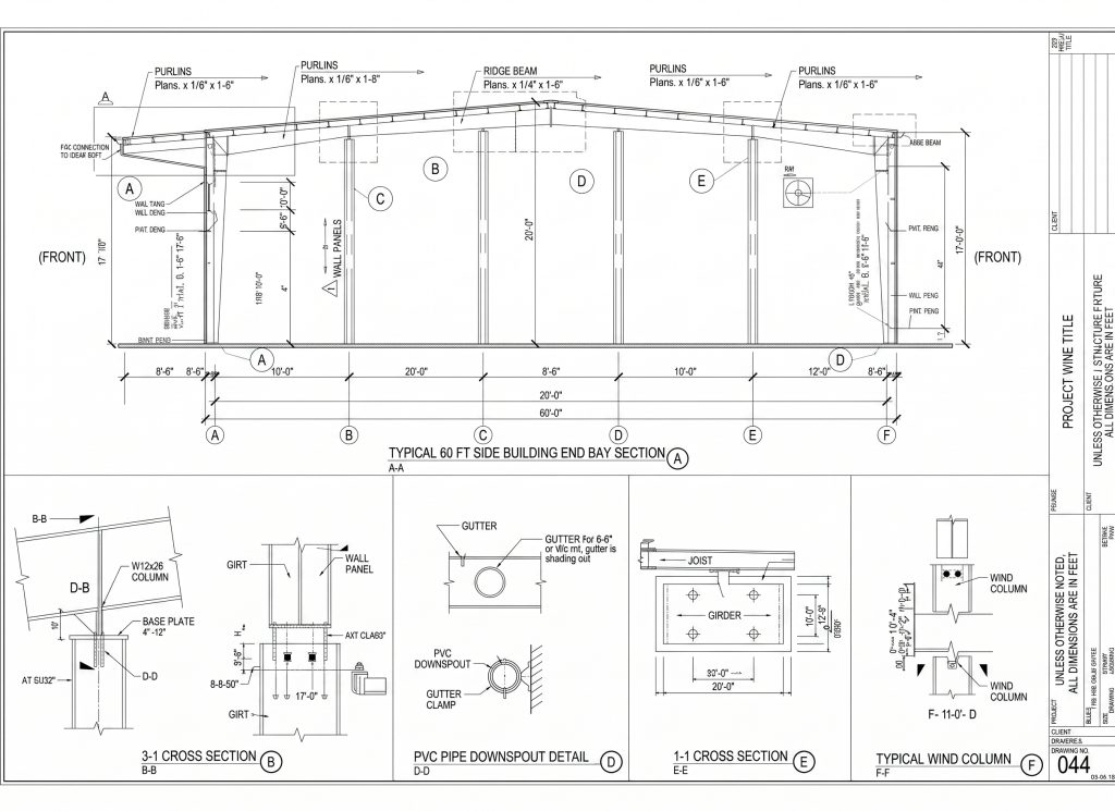 Metal Building Permit Plans