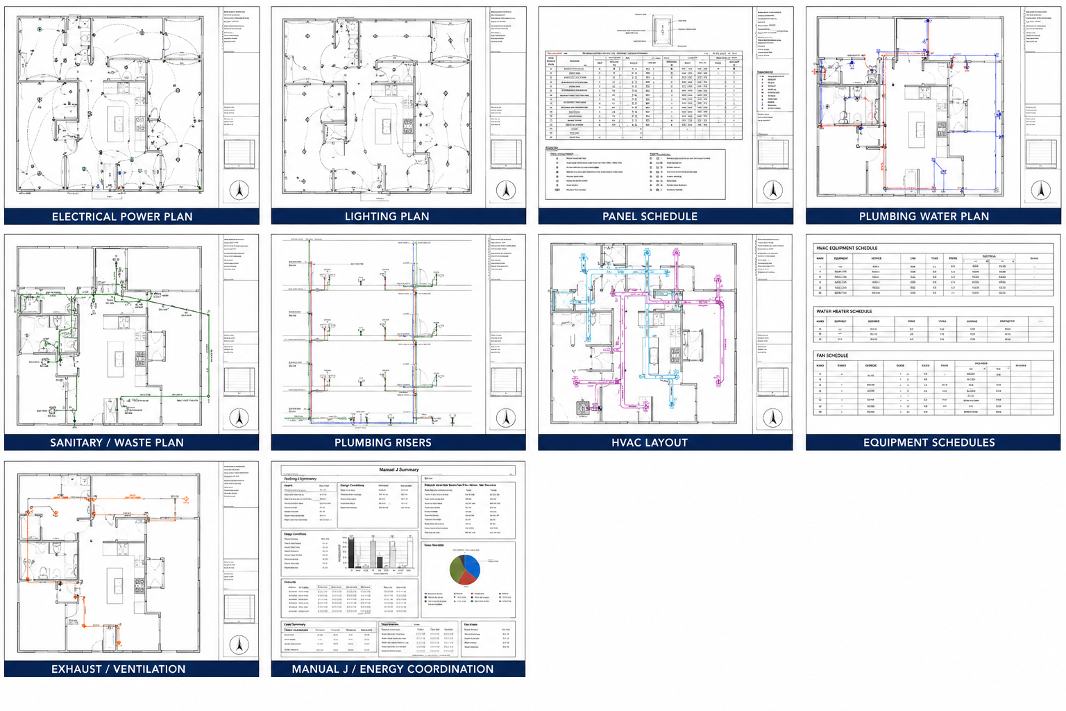 MEP drawings — Lee County, Florida