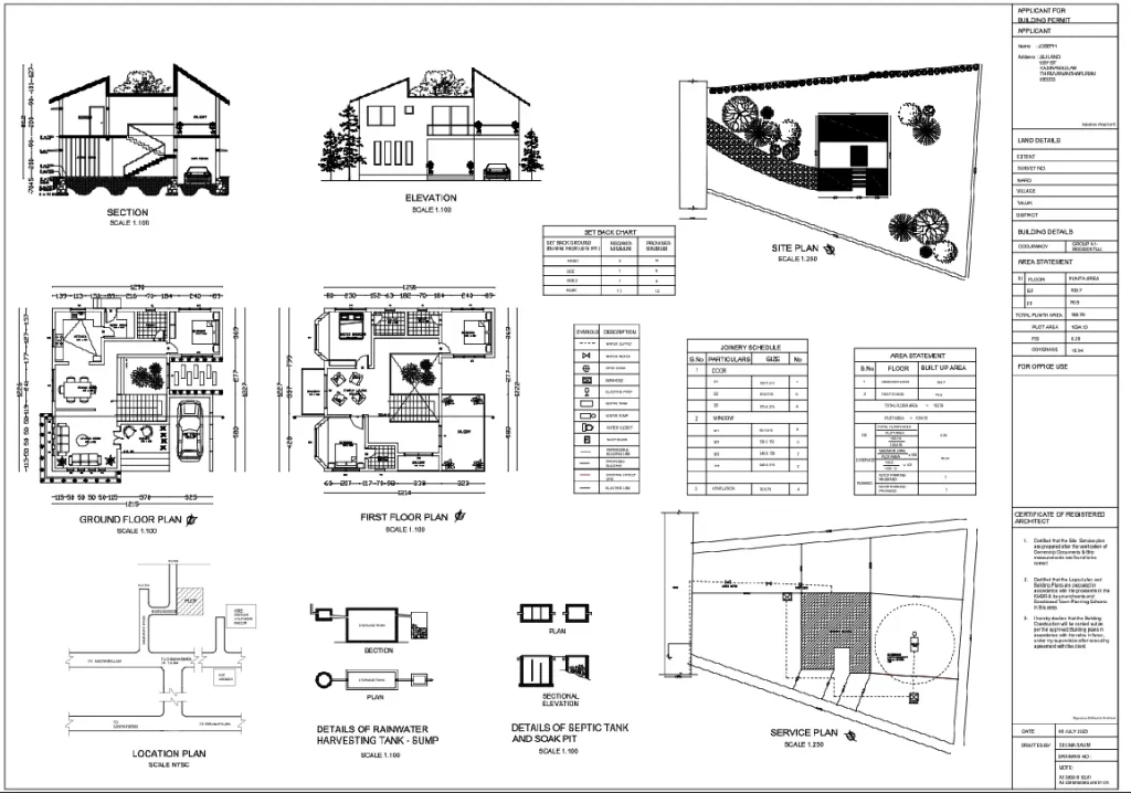 Florida structural permit drawing and engineering calculation package for PE review