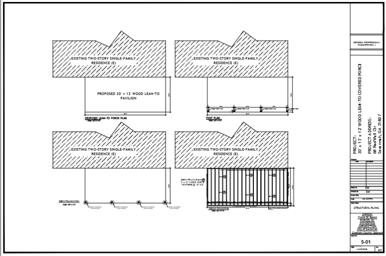Pavilion on Existing Slab — Panama City, Florida