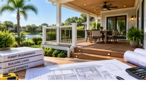 deck permit plans Florida with construction drawings and cost documents